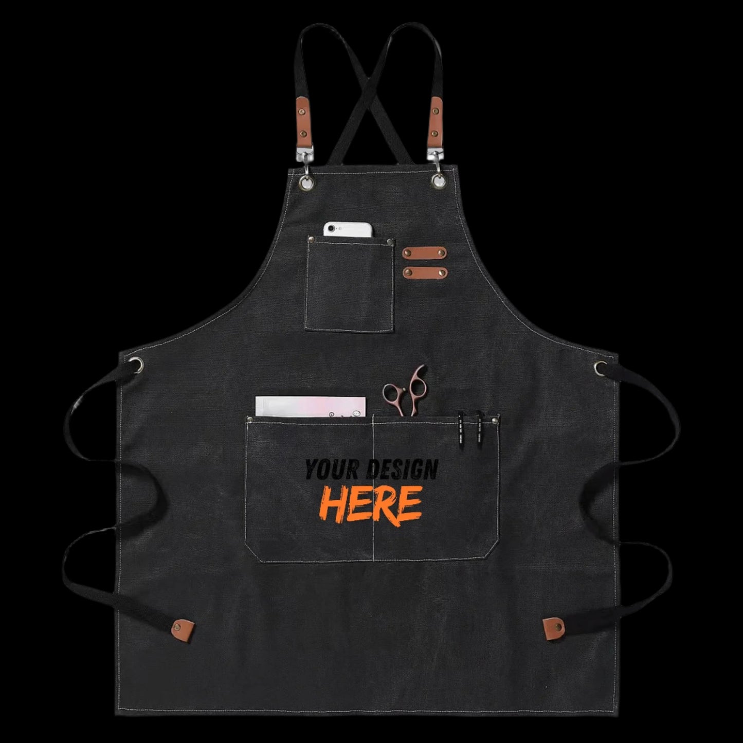 Multifunctional Canvas Cross-Back Apron