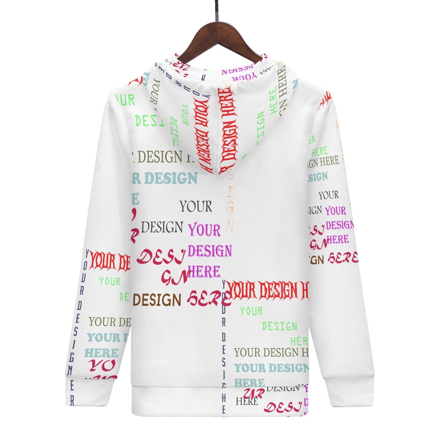 Custom All-Over Print Women's Zip-Up Hoodie
