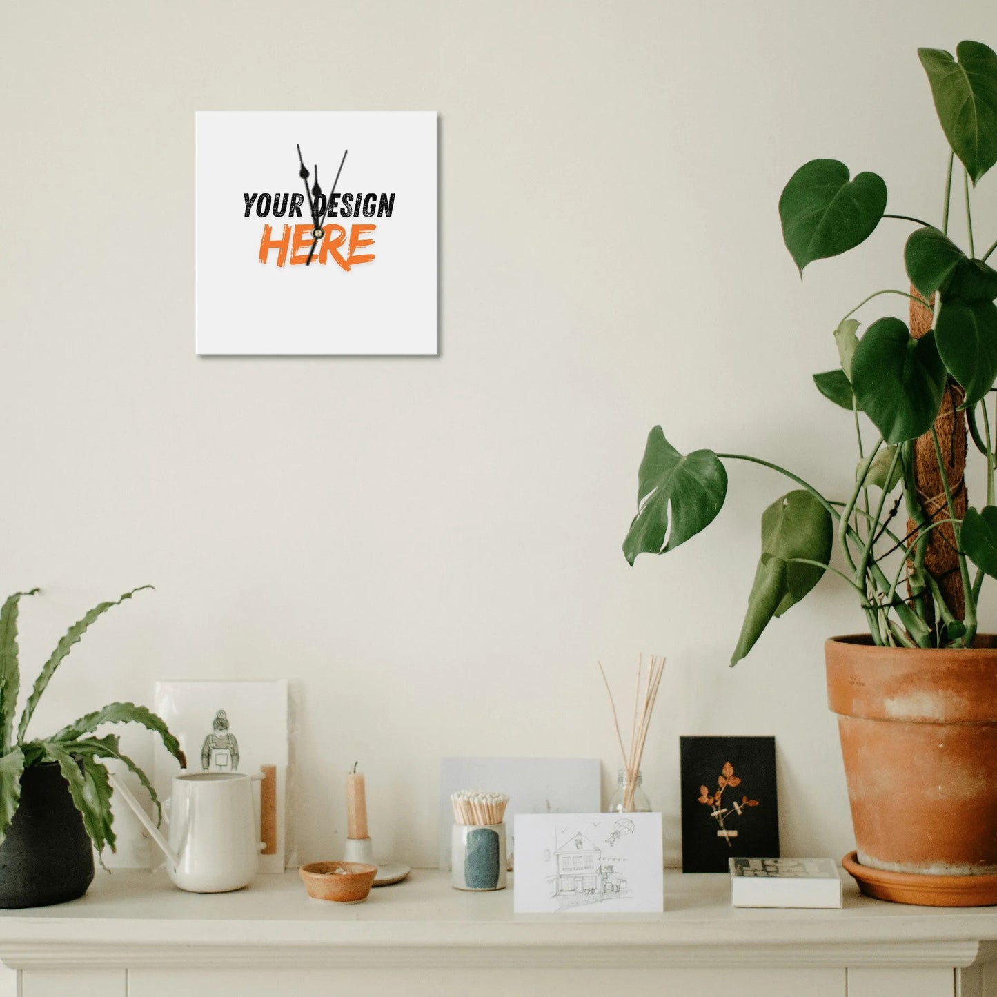 Personalized PVC Wall Clock: Your Design Here