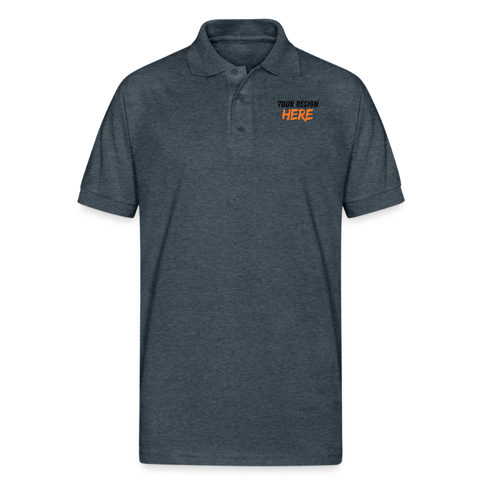 Gildan Unisex 50/50 Jersey Polo - deep heather