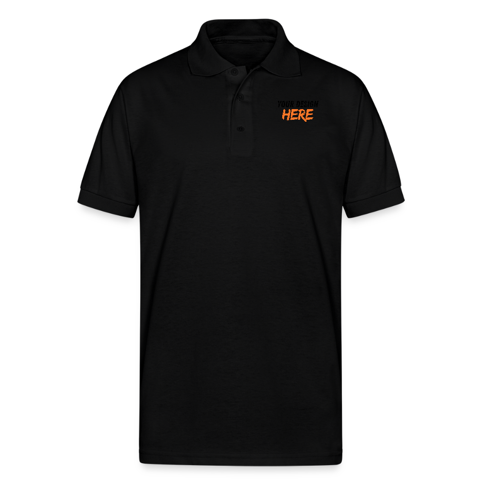 Gildan Unisex 50/50 Jersey Polo - black