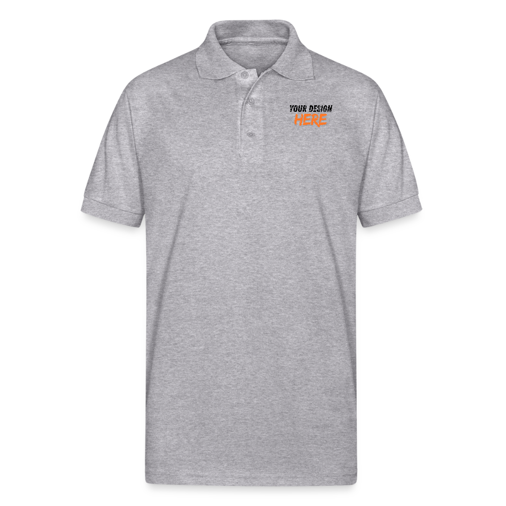 Gildan Unisex 50/50 Jersey Polo - heather gray