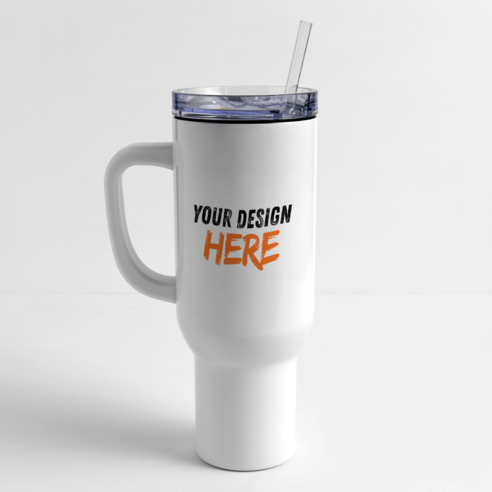 40 oz Travel Tumbler - white
