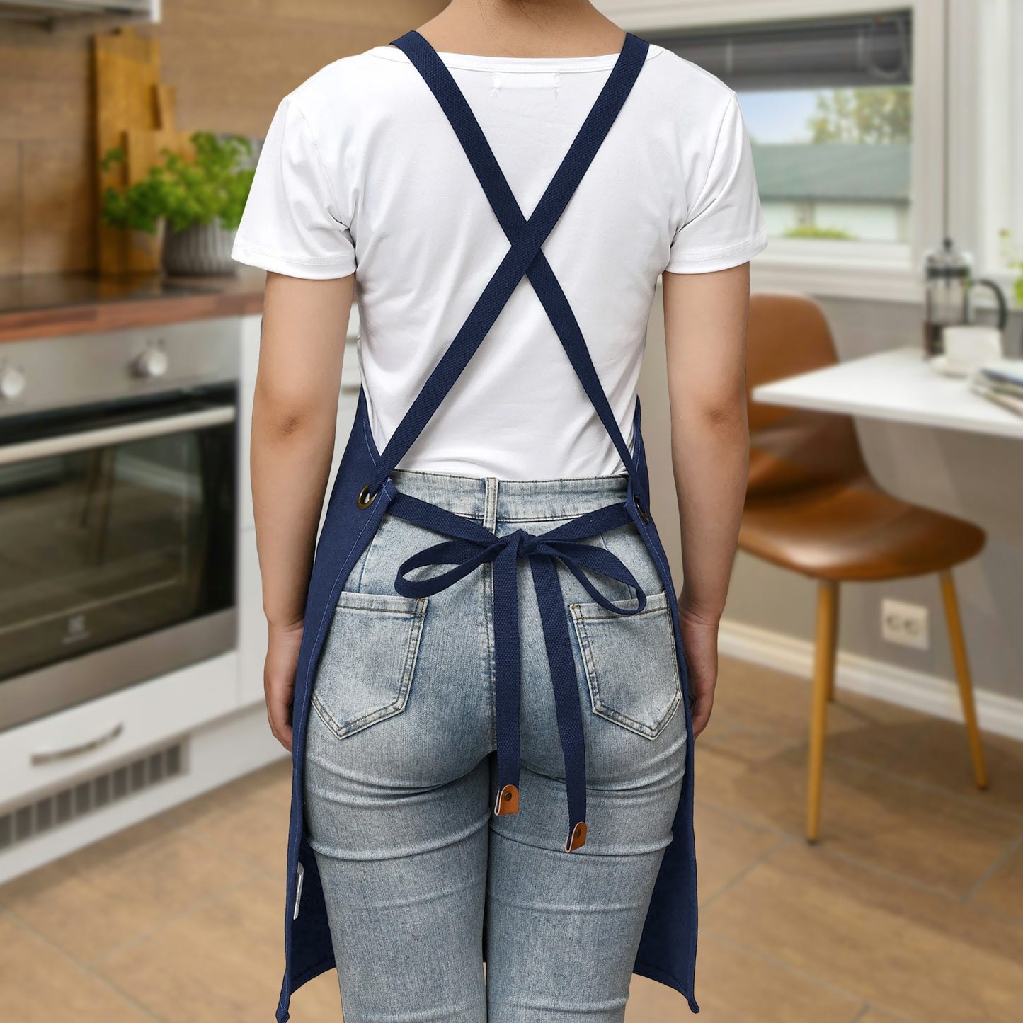 Multifunctional Canvas Cross-Back Apron