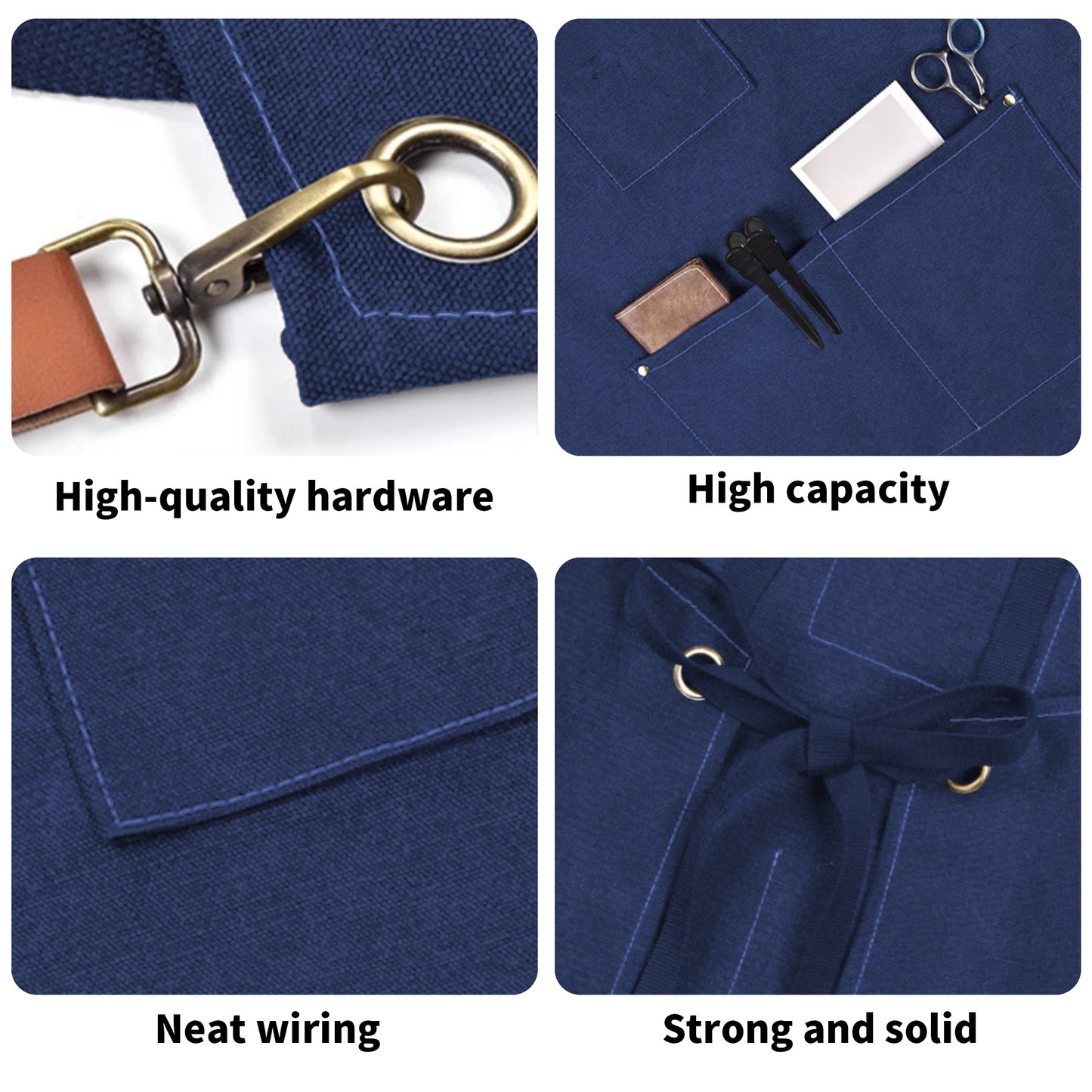 Multifunctional Canvas Cross-Back Apron