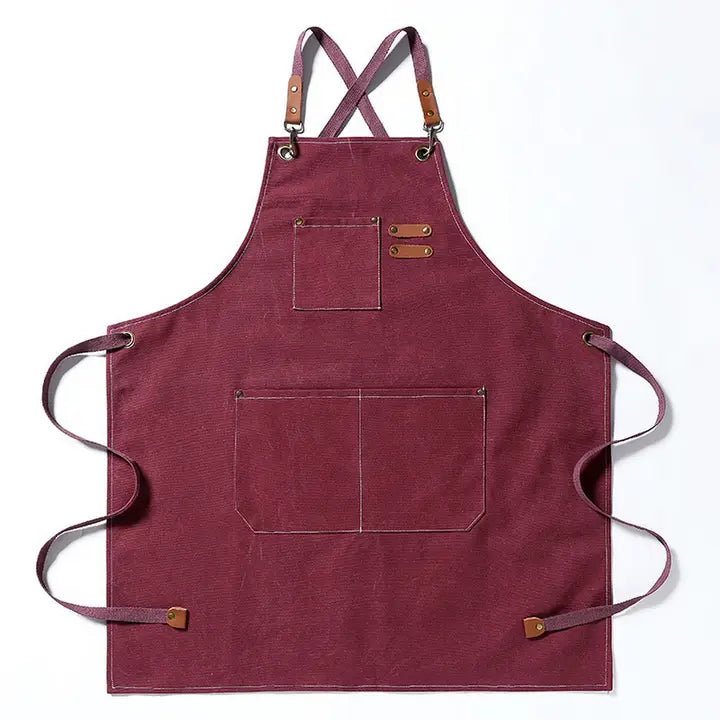 Multifunctional Canvas Cross-Back Apron