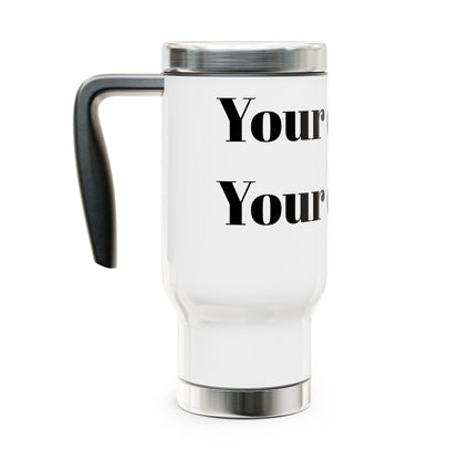 Stainless Steel Travel Mug with Handle, 14oz