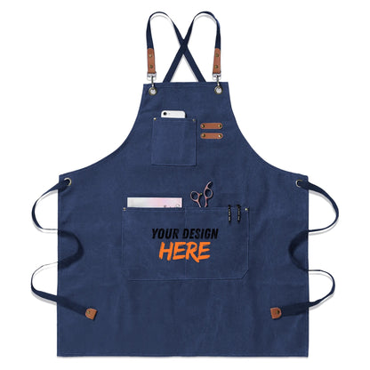 Multifunctional Canvas Cross-Back Apron