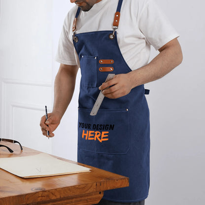 Multifunctional Canvas Cross-Back Apron