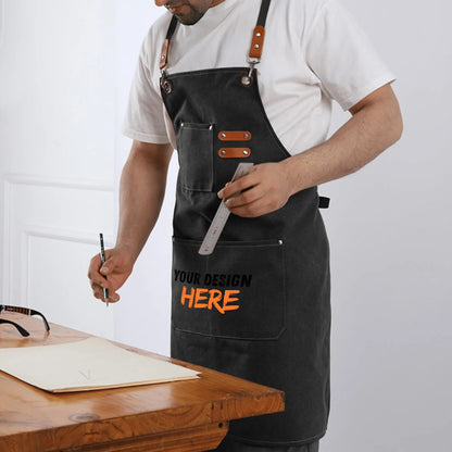 Multifunctional Canvas Cross-Back Apron