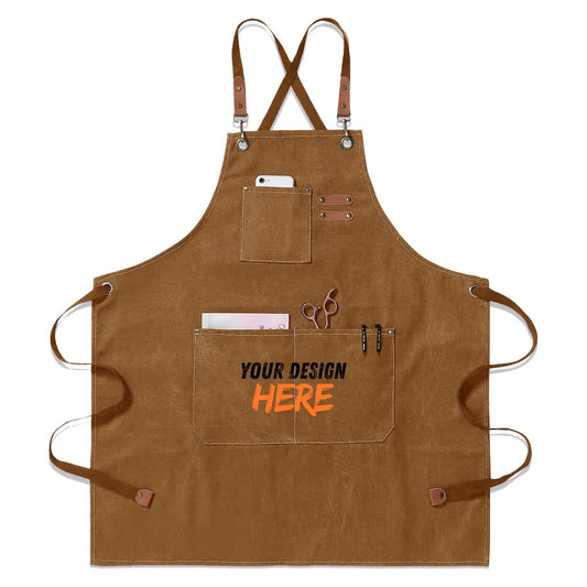 Multifunctional Canvas Cross-Back Apron