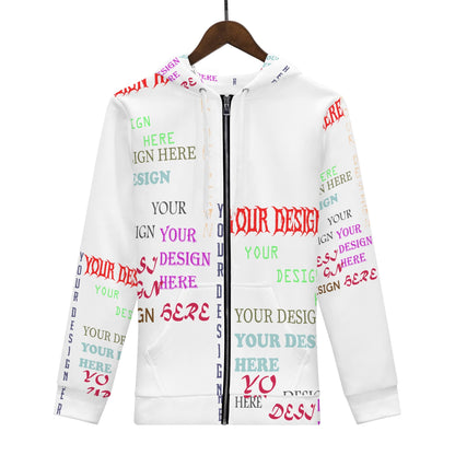 Custom All-Over Print Women's Zip-Up Hoodie