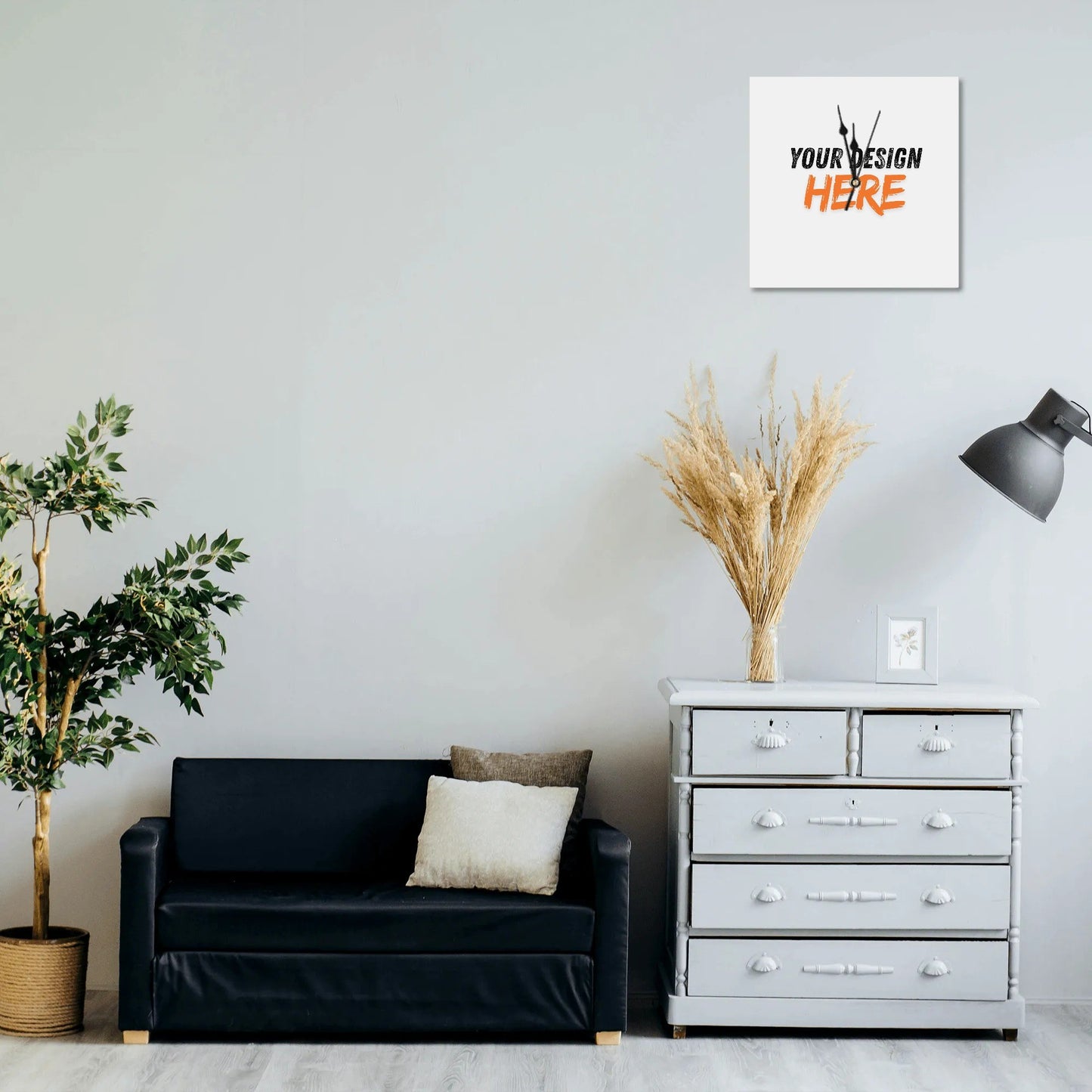 Personalized PVC Wall Clock: Your Design Here