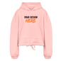 Women’s Cropped Hoodie - light pink