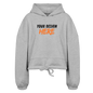 Women’s Cropped Hoodie - heather gray