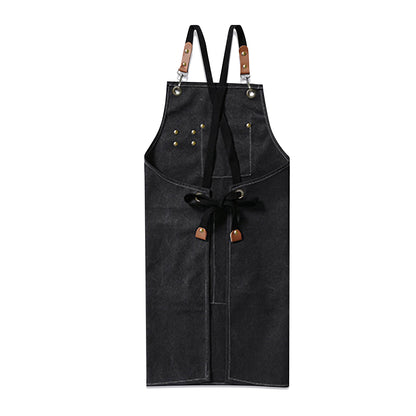 Multifunctional Canvas Cross-Back Apron