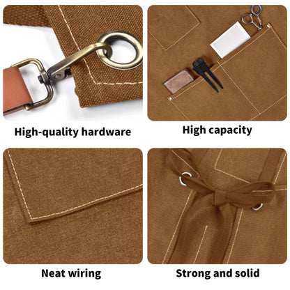 Multifunctional Canvas Cross-Back Apron