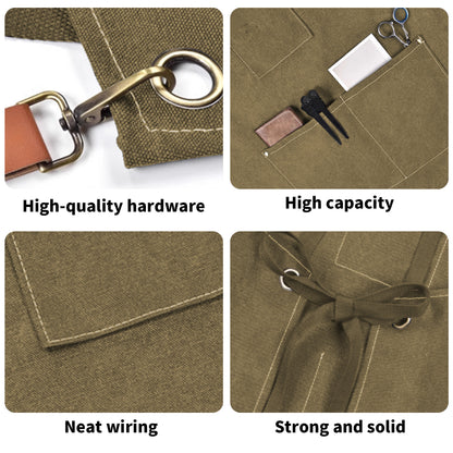 Multifunctional Canvas Cross-Back Apron