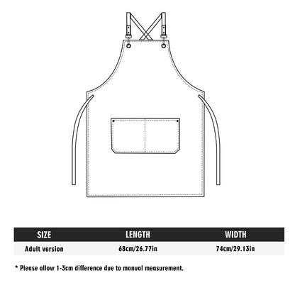 Multifunctional Canvas Cross-Back Apron