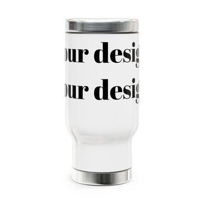 Stainless Steel Travel Mug with Handle, 14oz