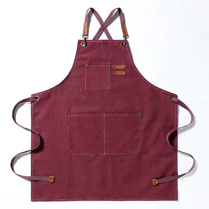 Multifunctional Canvas Cross-Back Apron